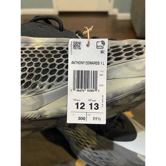 New Men’s Sz 12 Adidas AE 1 Low Ascent Pack MX Grey Black Basketball JI4066 - Picture 8 of 9